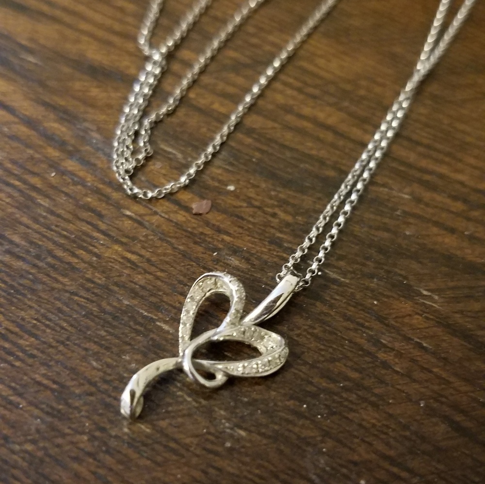 14k gold chain heart necklace